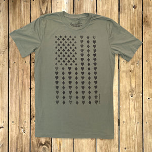 American Poker Army tee with Black print