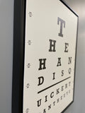 Eye Chart framed canvas print