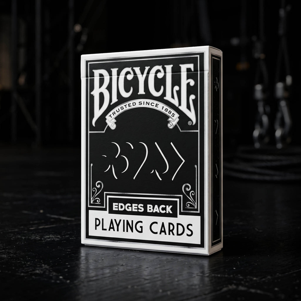 Bicycle EDGES Playing Cards by Invisible Threads featuring minimalist playing card suit design