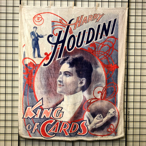 Houdini 'King of Cards' Throw Blanket