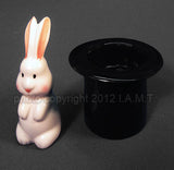 rabbit in the hat magnetic ceramic salt and pepper shaker 