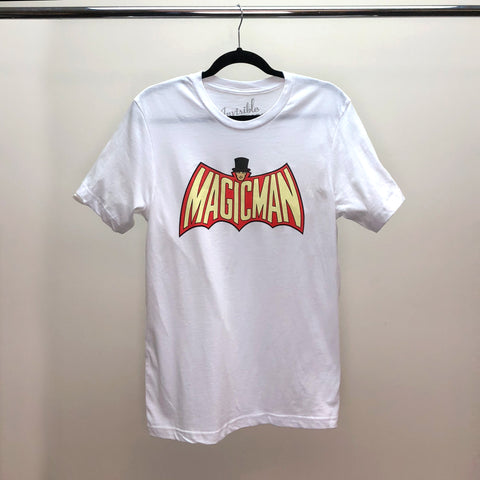 Invisible Threads limited edition dove white MagicMan tee shirt