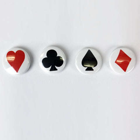 Poker Suits button set