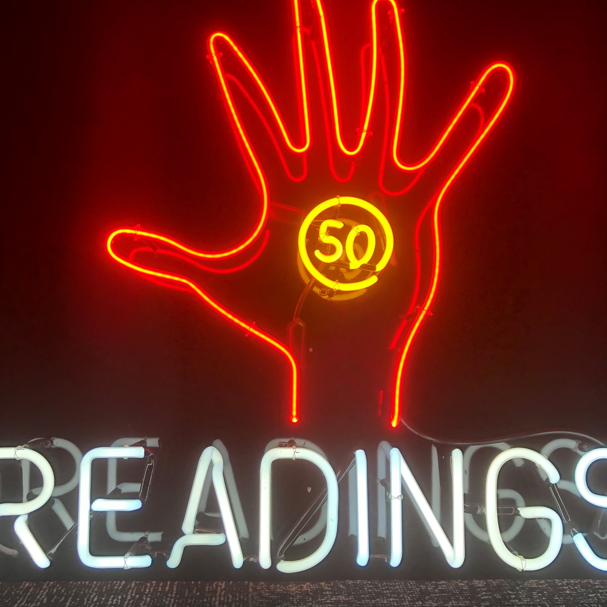 Palm Readings Neon Sign